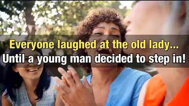 Video thumbnail for Everyone laughs at seeing an old woman but a young man has taught everyone a lesson _ Respect elders