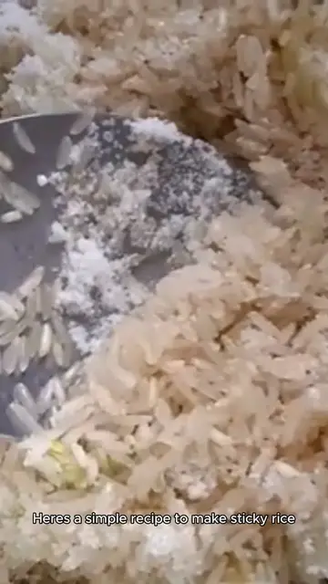 'Video thumbnail for Sticky rice recipe '