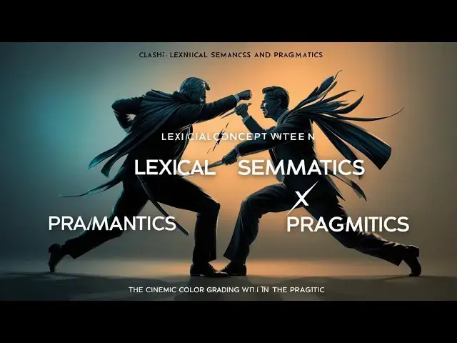 Video thumbnail for Lexical Semantics vs Pragmatics: Word Meaning and Use