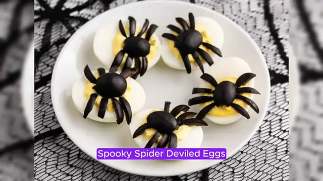 Video thumbnail for Hauntingly Delicious Spider Deviled Eggs