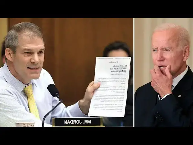 Video thumbnail for Jim Jordan Makes Massive Announcement - Biden White House Rocked