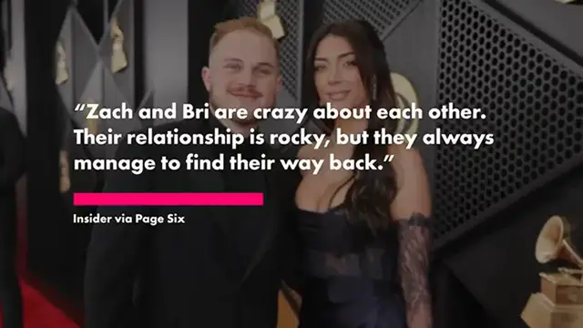 Video thumbnail for Zach Bryan splits with girlfriend Brianna Chickenfry after 1 year of dating