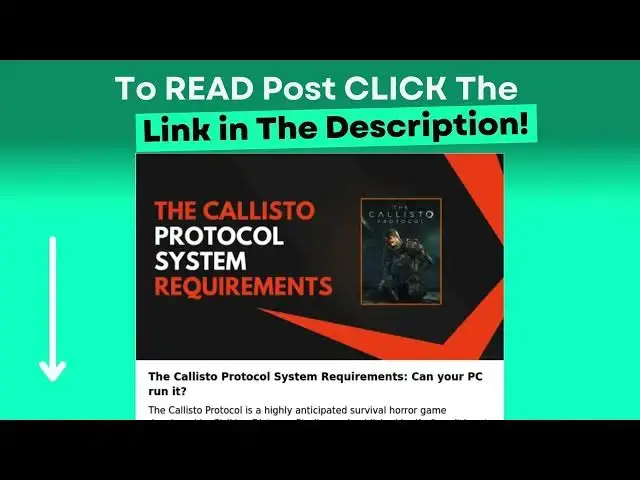 Video thumbnail for The Callisto Protocol System Requirements: Can your PC run it?