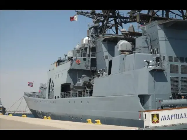 'Video thumbnail for Russian Navy frigate Marshal Shaposhnikov at DIMDEX 2024'