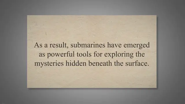 Video thumbnail for Ocean Roving Submarines: Exploring the Depths of the Unknown