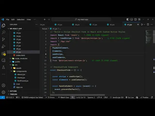 Video thumbnail for Build a Stripe Elements SDK Checkout Form in React with Custom Button Styles & Theme in Browser