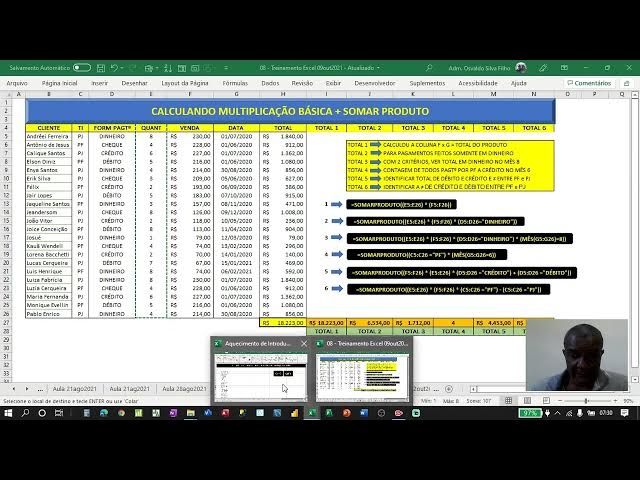 Video thumbnail for Aula 2 - Aquecimento Excel para 1ª Maratona Excel na Ilha de Itaparica