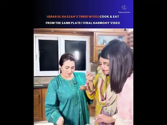 Video thumbnail for Iqrar ul Hassan’s Three Wives Cook & Eat from the Same Plate | Viral Harmony Video