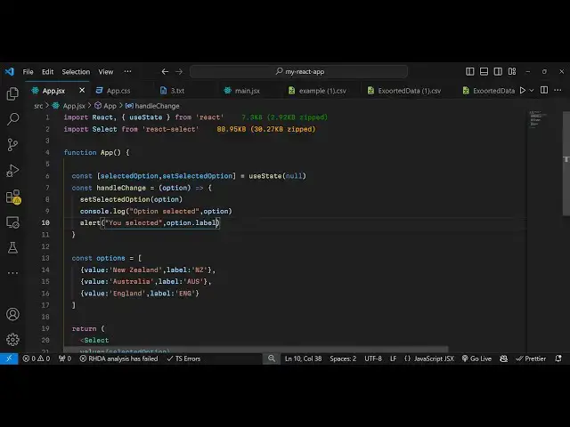 Video thumbnail for Build a React.js Multi Tag Select Dropdown Component in Browser Using react-select in JSX