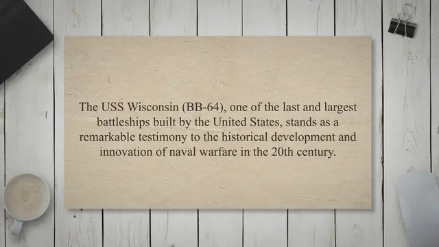 Video thumbnail for USS Wisconsin – A Remarkable Testimony of Naval History