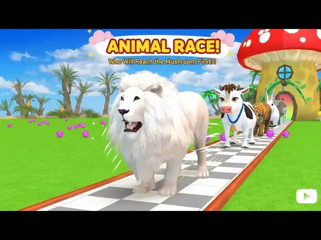 'Video thumbnail for Long Slide Game With Cow Elephant Gorilla Hippopotamus Tiger 3d Animal Game Funny 3d Animals2'