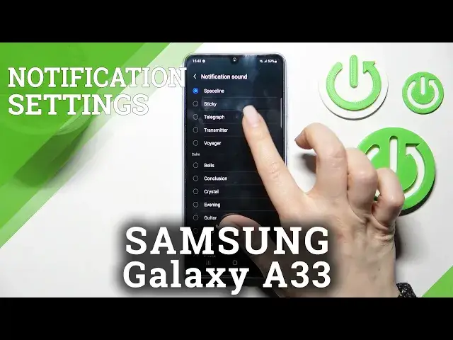 'Video thumbnail for How to Change Notification Sound in SAMSUNG Galaxy A33 – Find Sound Options'