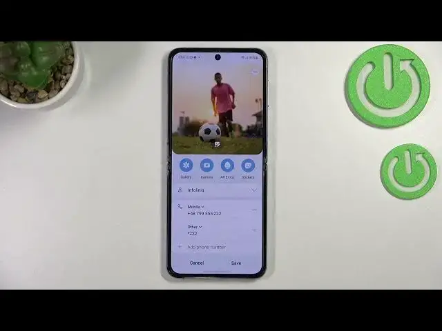 'Video thumbnail for How to Add Photo to a Contact in Samsung Galaxy Z Flip4 - Personalize Contact'