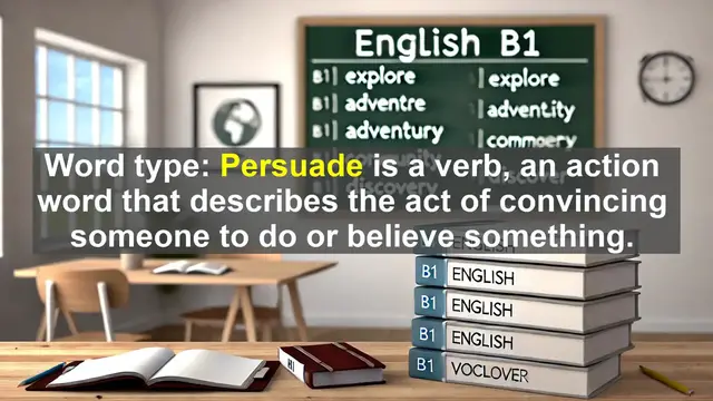 Video thumbnail for 2500 Must Know CEFR B1 Vocabulary - Understanding 'Persuade': The Art of Changing Minds