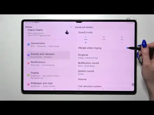 'Video thumbnail for Samsung Galaxy Tab S8 Ultra - How To Enter Vibration Settings'