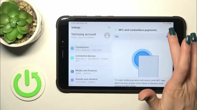 Video thumbnail for How to Enable & Disable NFC on Samsung Galaxy Tab Active3
