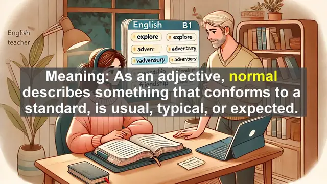 Video thumbnail for 2500 Must Know CEFR B1 Vocabulary - Understanding 'Normal': A B1 English Vocabulary Lesson