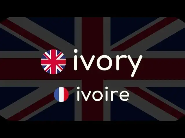 Video thumbnail for Comment prononcer « ivory » en anglais
