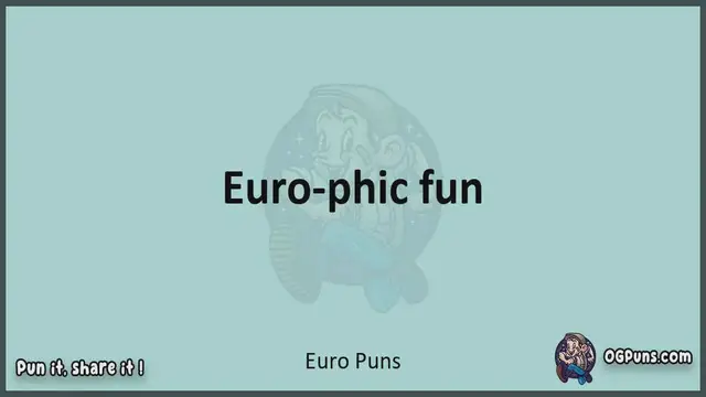 Video thumbnail for Euro - Jokes, Puns, Wordplays, and Laughter