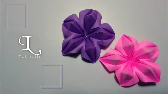 Video thumbnail for Wonderful DIY Origami Paper Flower Making | How to make Paper Flower Easy