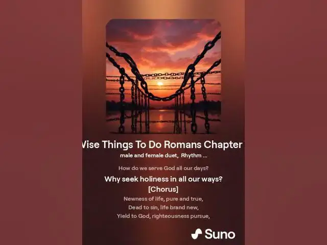 Video thumbnail for Wise Things To Do Romans Chapter 6