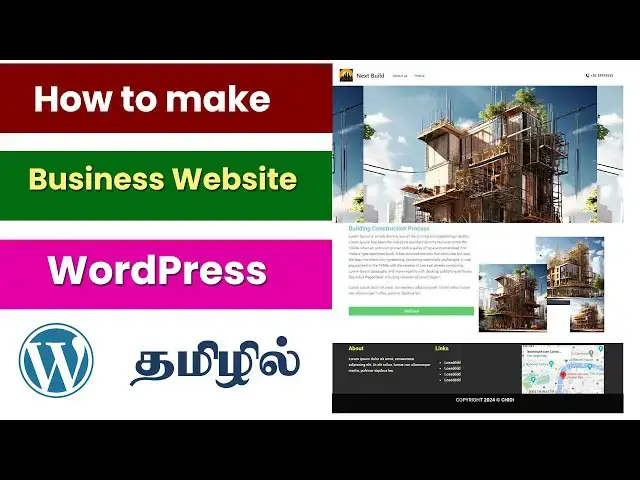 Video thumbnail for How to make a Business Website on Wordpress in Tamil 2024