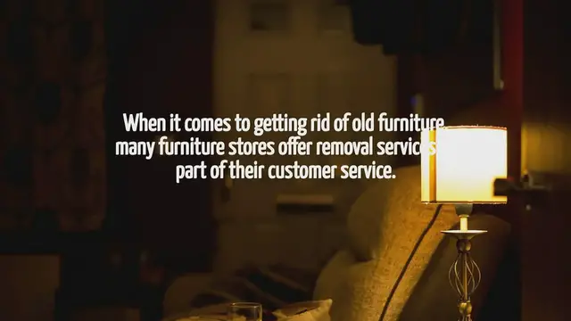 Video thumbnail for What Furniture Stores Will Remove Old Furniture