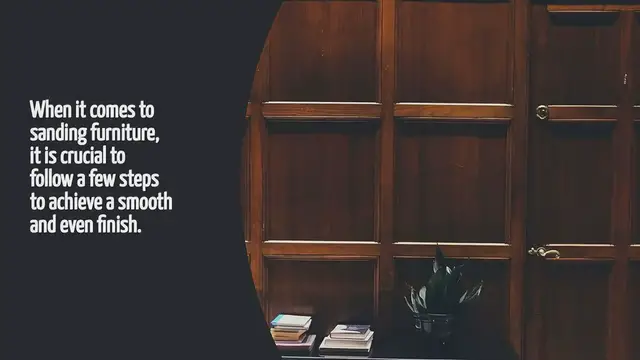 Video thumbnail for How To Sand Furniture