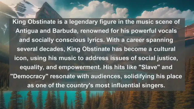 Video thumbnail for Island Serenades: Top 10 Famous Singers in Antigua and Barbuda