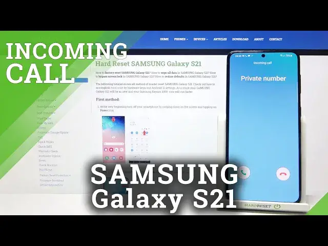 'Video thumbnail for Incoming Call Samsung Galaxy S21 – Options of Incoming Call'