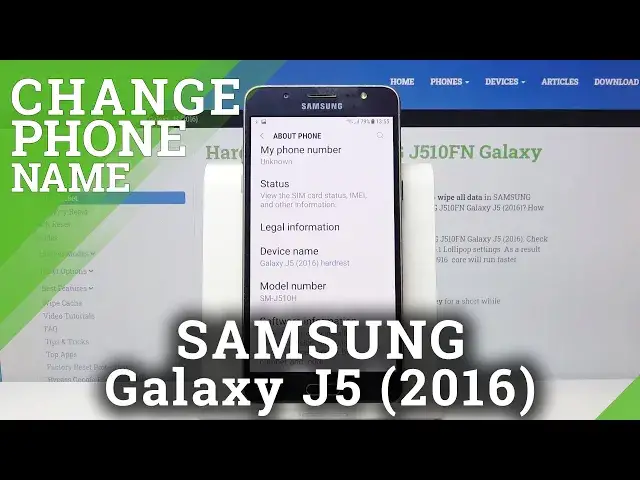 'Video thumbnail for How to Change Device’s Name in SAMSUNG Galaxy J5 2016 – Rename Device'