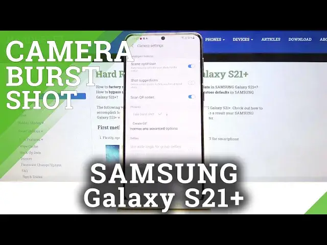 'Video thumbnail for How to Take Burst Shot in SAMSUNG Galaxy S21+ - Camera Settings'