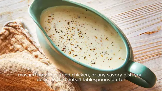 Video thumbnail for White gravy recipe