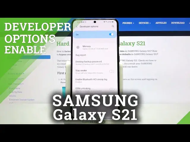 Video thumbnail for How to Enter Developer Options in SAMSUNG Galaxy S21 – Open Developer Mode