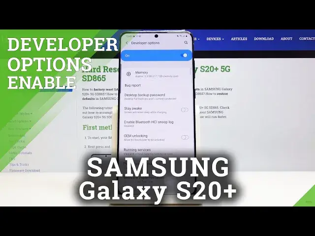 'Video thumbnail for How to Enter Developer Options in SAMSUNG Galaxy S20+ - OEM Unlocking / Hidden Options'