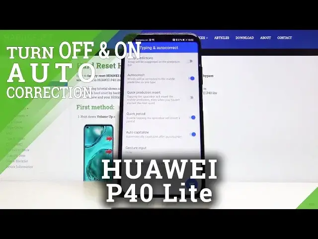 Video thumbnail for How to Set Auto Correction in HUAWEI P40 Lite - Turn On / Off Auto Correction