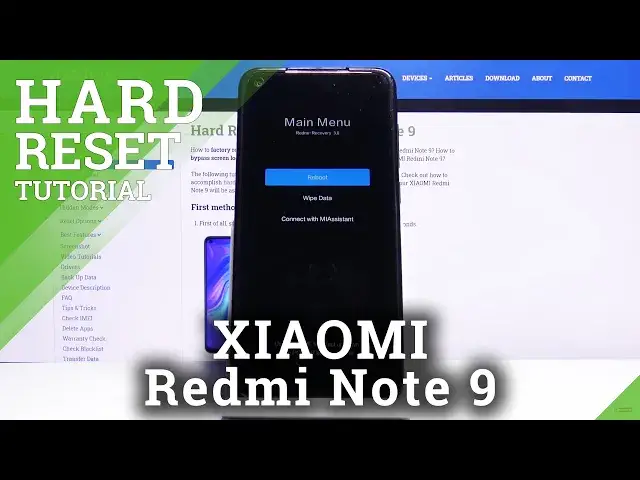 'Video thumbnail for Hard Reset Xiaomi Redmi Note 9 - Factory Data Reset'