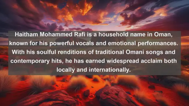 Video thumbnail for Sultanate Serenades: Top 10 Famous Singers in Oman