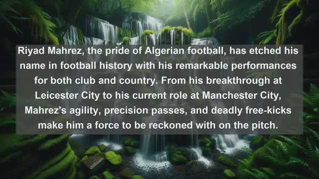 Video thumbnail for The Top 10 Famous Football Players in Algeria: Icons of the Beautiful Game