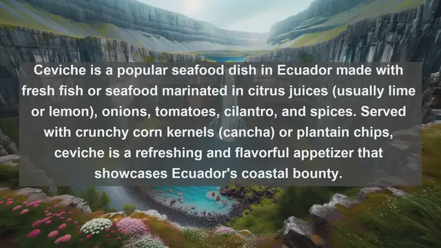 Video thumbnail for Exploring Ecuadorian Cuisine: Top 10 Mouthwatering Foods to Try