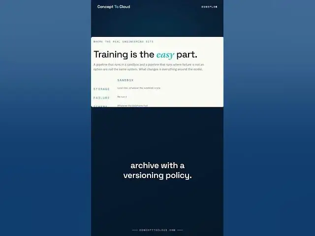 Video thumbnail for Training Is the Easy Part