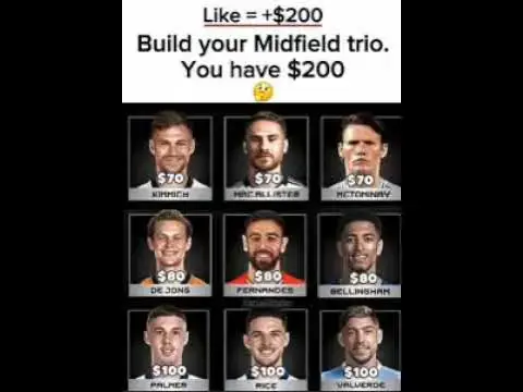 Video thumbnail for Build your Midfield Trio #football #viral