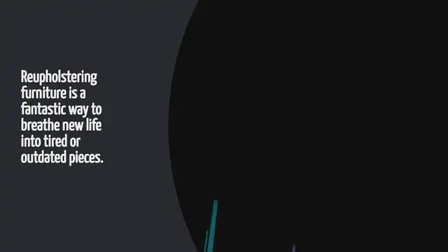 Video thumbnail for How To Reupolster Furniture