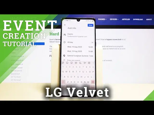 Video thumbnail for How to Add Event to Calendar in LG Velvet – Set Up Reminder