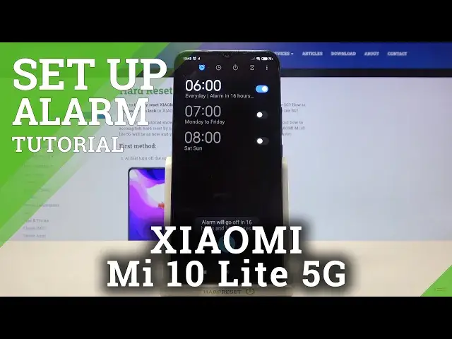 Video thumbnail for How to Set Up Alarm Clock in Xiaomi Mi 10 Lite 5G - Manage and Set Alarms