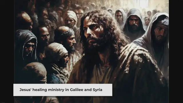 Video thumbnail for The Gospel of Matthew - Jesus Ministers to Crowds of People | Matthew Chapter 4 : 23 - 25