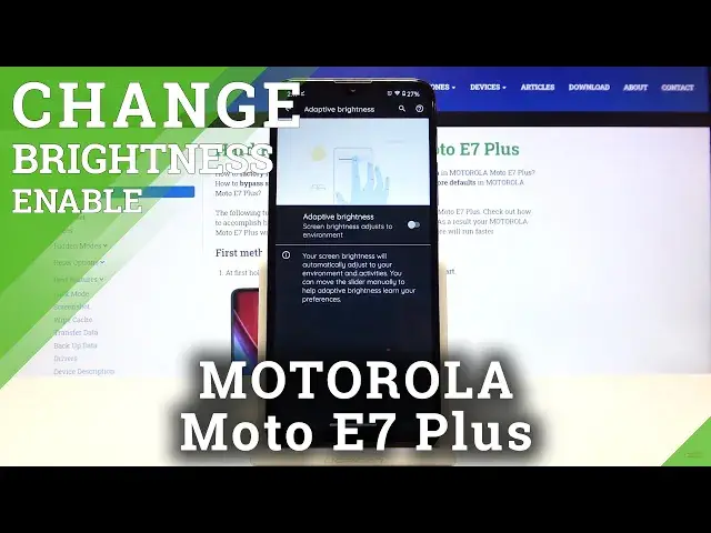 'Video thumbnail for How to Activate Auto Brightness in MOTOROLA Moto E7 Plus – Find Auto Brightness Options'