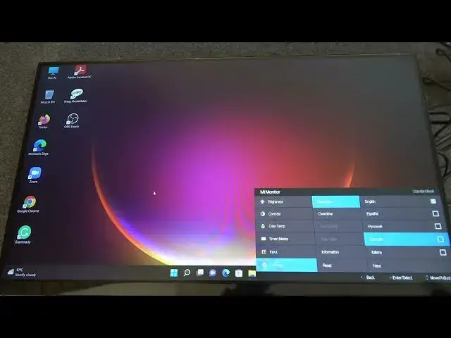 Video thumbnail for Xiaomi Dekstop Monitor Screen - How To Change Language