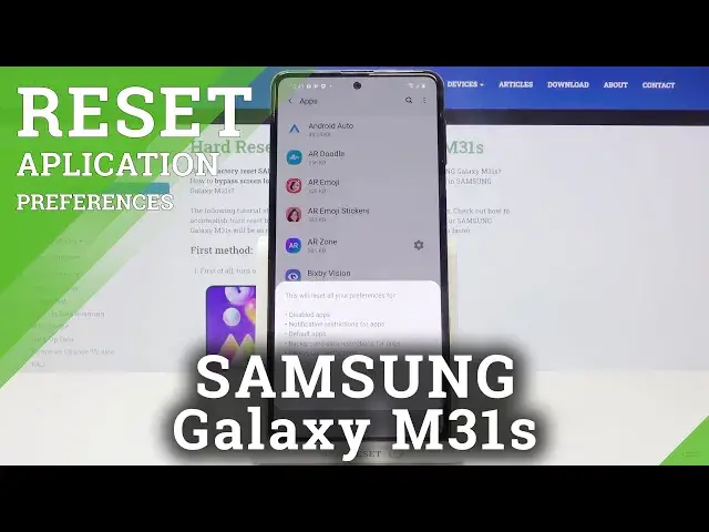 'Video thumbnail for How to Reset App Preferences on SAMSUNG Galaxy M31s – Change App Preferences'