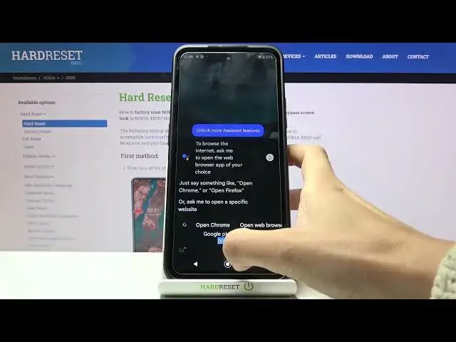 Video thumbnail for How to Open Website via Google Assistant on NOKIA XR20 - Use Google Assistant